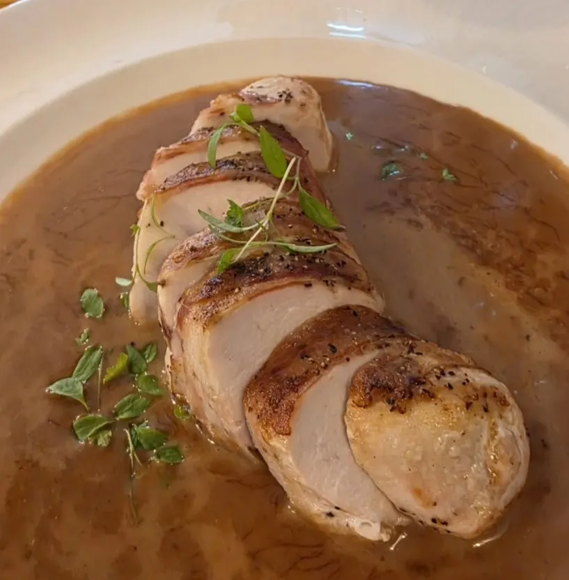 Pork in gravy