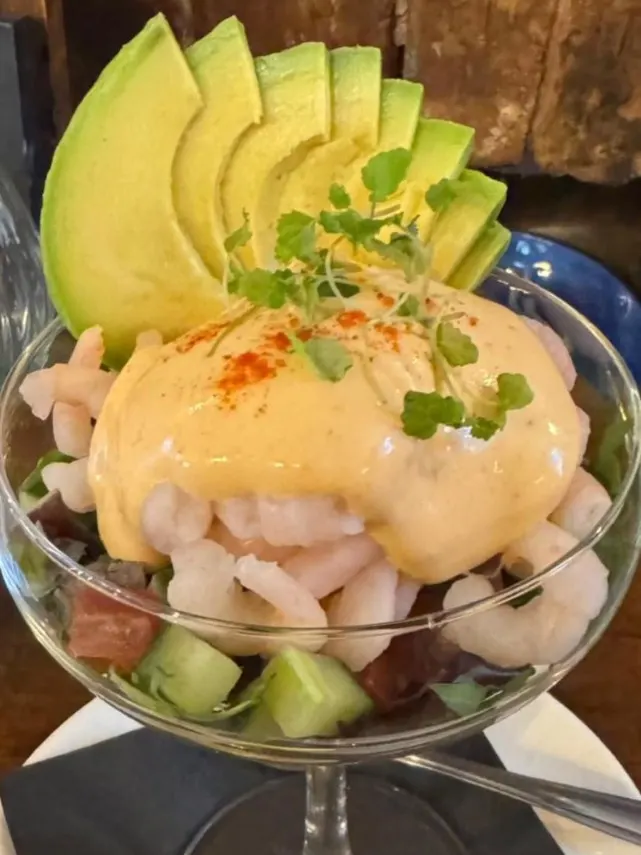 Prawn cocktail and avo