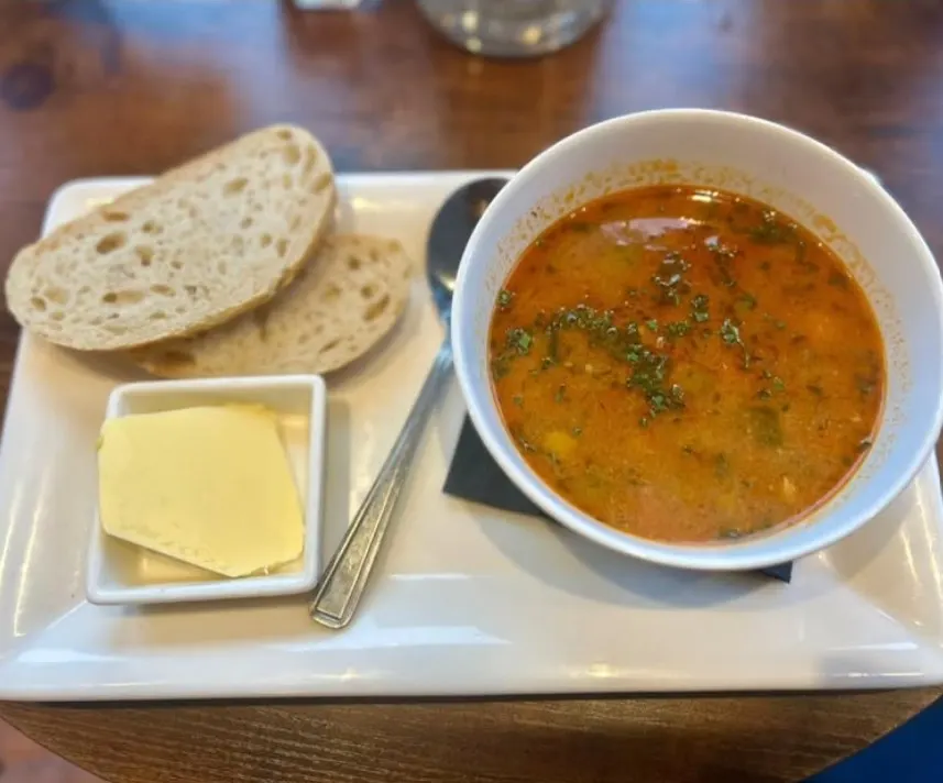 Soup and bread